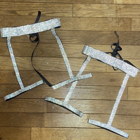 Garter, Choker, Anklets Set π - Picture 2 of 15